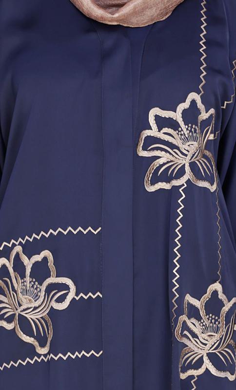 Stellar Blue Dubai Style Abaya (Made-To-Order)