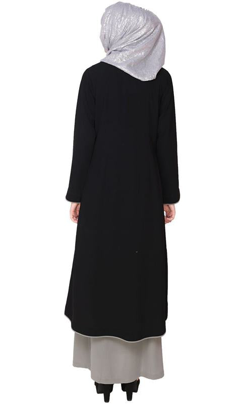 Two-in-one Brown Abaya (Made-To-Order)