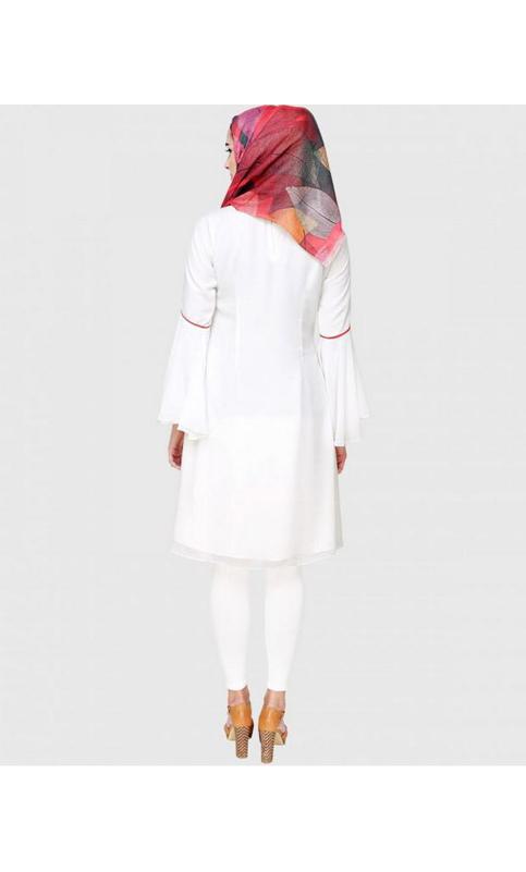 White Floral Embrioder Tunic