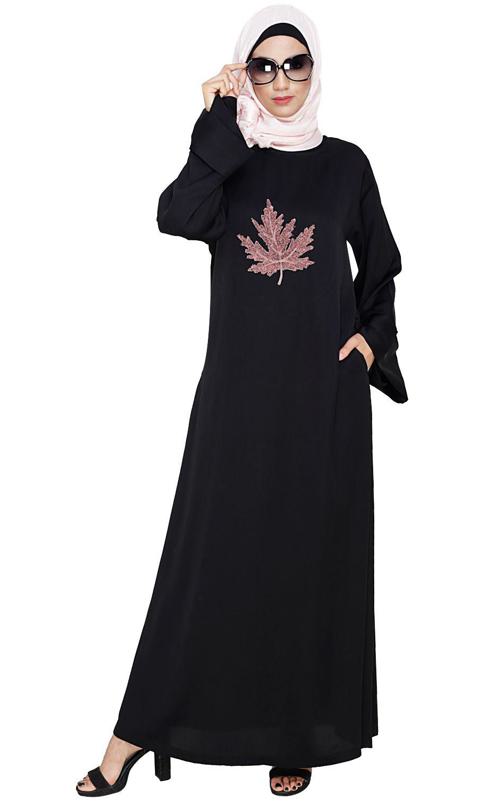 Wispy Black Dubai Style Abaya