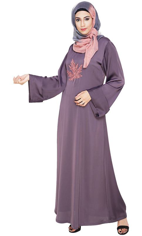 Wispy Light Purple Dubai Style Abaya