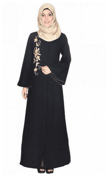 Beautiful Embroidered Black Abaya