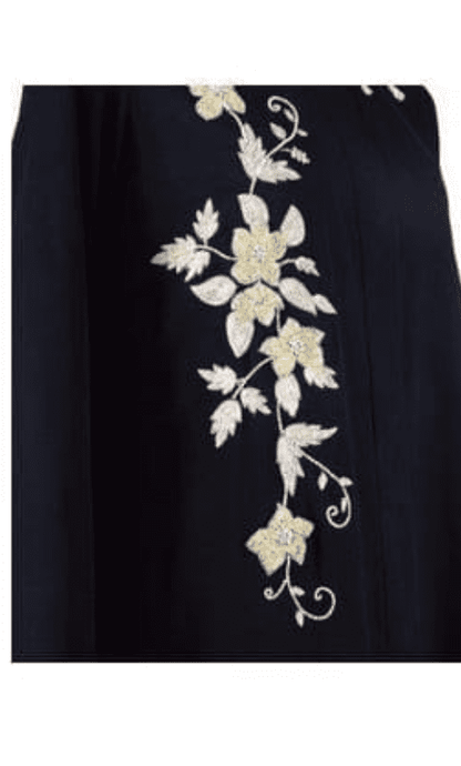 Beautiful Embroidered Black Abaya