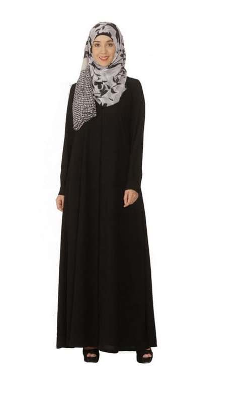 Black Pintuck Abaya (Made-To-Order)