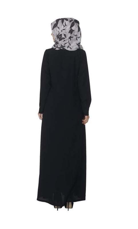 Black Pintuck Abaya (Made-To-Order)