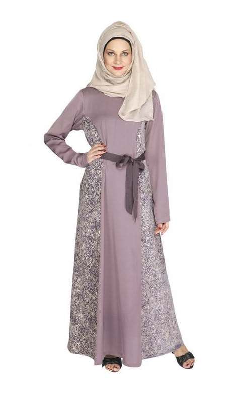 Opulent Purple Velt Abaya (Made-To-Order)