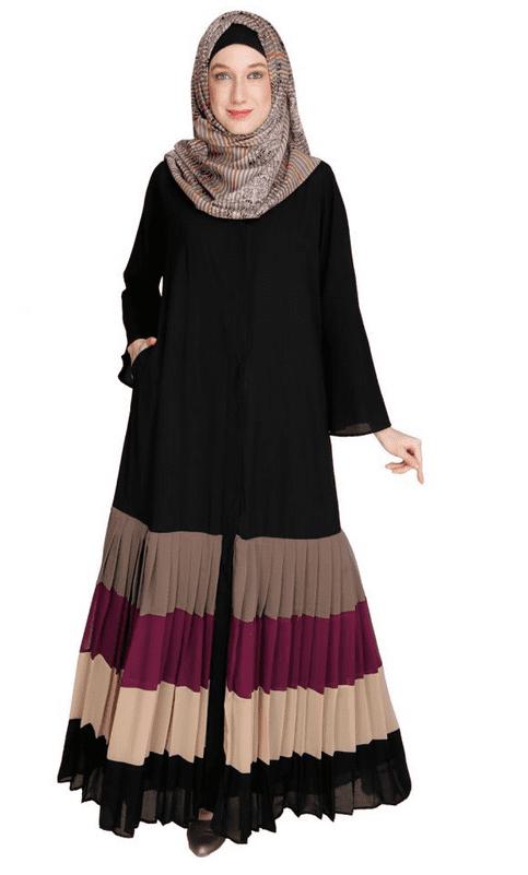 Pleated Black Abaya (Made-To-Order)