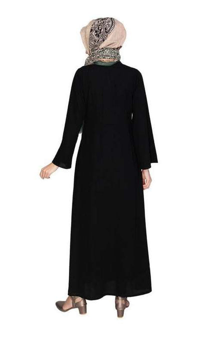 Tassels Detail Black Abaya (Made-To-Order)